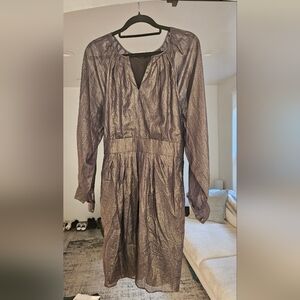 118 By Walter Baker Metallic Shimmer Naya Dress